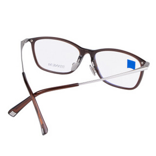 蔡司眼镜（Zeiss Eyewear）男女款 全框棕色镜框银色镜腿眼镜框眼镜架 ZS-70006-F110 51MM