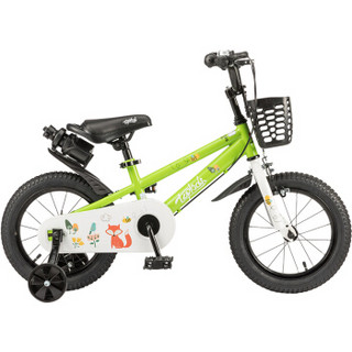 特酷婴童（TOOKKE）儿童自行车 小孩单车男女童车 宝宝脚踏车山地车 3岁5岁9岁 表演车 格林童话 绿色 14寸