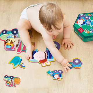TOI 宝宝低幼启蒙拼图大块纸质盒装拼图玩具卡通拼图男女孩1-2-3岁玩具森林动物