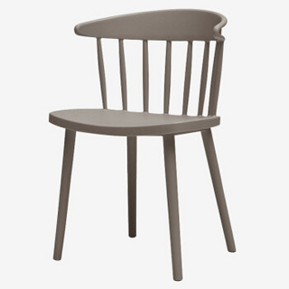 华恺之星餐椅北欧式简约家用餐厅咖啡椅凳子塑料休闲椅子HK905灰色