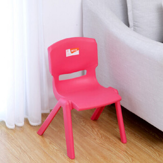 禧天龙Citylong儿童塑料靠背凳子加厚休闲小凳可叠放座椅简易餐椅换鞋凳桃红1支装 D-2019
