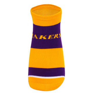 NBA篮球运动船袜 低帮短筒棉袜 跑步训练袜子 3双装 湖人队