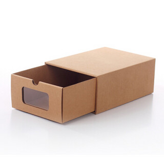 朗通纸箱 女士鞋盒6个装   加厚透明可视抽屉式鞋子整理盒收纳盒环保桌面储物盒鞋柜收纳神器