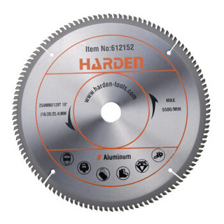 汉顿（Harden）合金锯片铝型材锯片断桥塑钢切铝合金用圆锯片切割片255MM612152