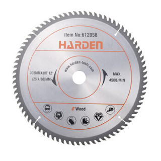 汉顿（Harden）合金锯片铝型材锯片断桥塑钢切铝合金用圆锯片切割片305MM612058
