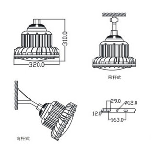 WZRLFB LED泛光灯 RLB156-g 金黄色 120W