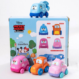 迪士尼(Disney) 卡通惯性玩具车套装 米奇惯性小汽车儿童机动玩具(含四辆小车)SWL-319