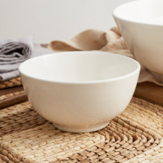 5寸饭碗 酒店陶瓷米饭碗白瓷碗 饭店白色陶瓷碗 10个装 量大可定制