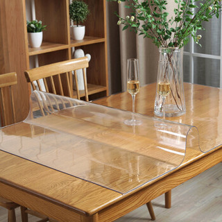 多美忆 90*130cm透明软玻璃桌布防水防油PVC餐桌垫茶几台布