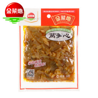 金菜地 莴笋心 拌饭小菜泡菜酱腌菜莴苣开胃菜即食咸菜 100g*5袋