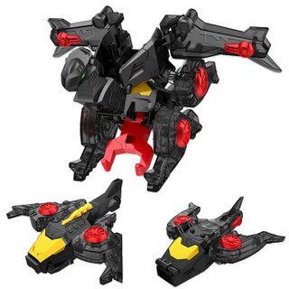 三宝 Sanbao 爆速合体变形玩具爆裂变形机甲机器人合击金刚3飞车组合系列-蓝黑套装540202儿童玩具男孩礼物
