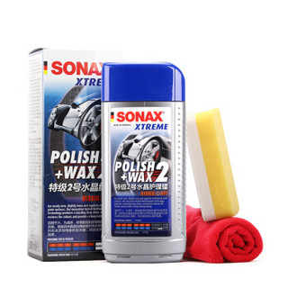 SONAX 索纳克斯(SONAX)车蜡汽车镀膜液体蜡去划痕抛光水晶蜡2号1-3年次新车蜡207 200 500ml