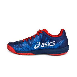 ASICS 亚瑟士 FASTBALL 3专业羽毛球鞋男鞋缓震耐磨防滑运动鞋 E712N-5001 蓝白红 44码