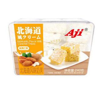 Aji北海道风味奶芙（扁桃仁味）240g礼盒 网红零食早餐雪花酥