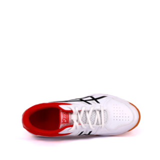 ASICS 亚瑟士 19新款男女羽毛球鞋COURT BREAK缓震耐磨防滑运动鞋1071A003-110 白黑红 45