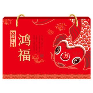 方家铺子 五福临门鸿福干货礼盒1450g(湘莲子 桂圆干 灰枣 冰糖 枸杞)