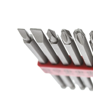 RS Pro欧时 10件装 一字:4.5、7 mm;Phillips:PH1、PH2、PH3;Pozidriv:PZ1、PZ2、PZ3;Torx:T15、T20