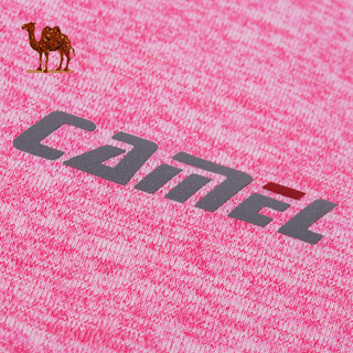 骆驼 CAMEL瑜伽套装女款夏季短袖运动服显瘦百搭圆领上衣健身房两件套 C9S1U8619 深花灰 XL