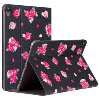 Hello Kitty iPad Air 2019新款保护套iPad Pro10.5英寸保护壳 卡通防摔休眠全包支架皮套 蕾丝款 心语凯蒂黑