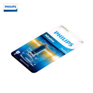 飞利浦(PHILIPS)27A12V高伏碱性电池10粒(1粒x10卡)L27A适用于门禁/门铃/遥控器/车辆防盗器/电动卷帘门