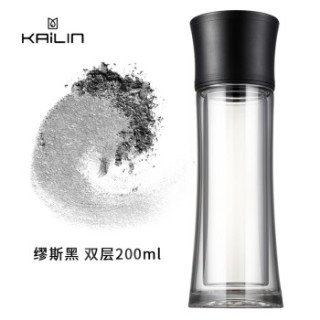 KAILIN 凯霖 KL0516-200 耐热玻璃杯 200ml 缪斯黑