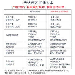 HANKE 汉客 双杆万向轮拉杆箱旅行箱托运箱 H80002 蓝色 29英寸