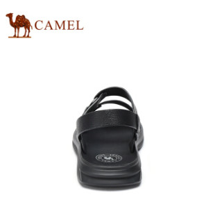 CAMEL 骆驼 韩版百搭舒适防滑两穿男士沙滩凉鞋 A922211582 黑色 39