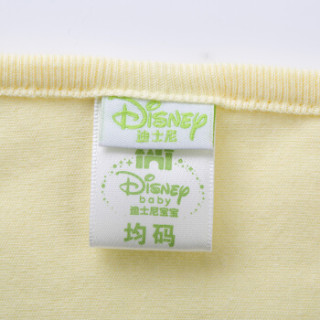 迪士尼(Disney)新生儿肚兜婴幼儿用品男女宝宝纯棉肚围143P632 淡黄 均码(32*27cm)