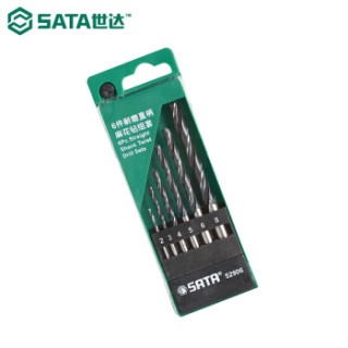 世达 SATA 6件耐磨直柄麻花钻组套 52906