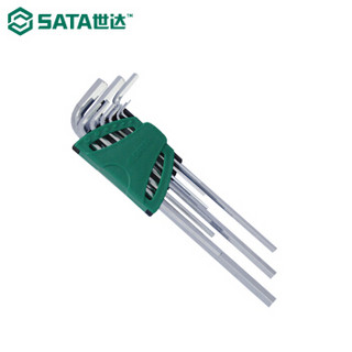 世达 SATA 9件套公制加长内六角扳手 09103