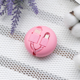 亿觅(emie)hello kitty伸缩数据线 Lightning/Micro-usb二合一手机数据线/充电线 糖心