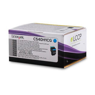 利盟(Lexmark)C540H1CG 高容量青色碳粉盒(适用C540n/X548de/dte X/C543/544dn X/C544/546dtn机型)