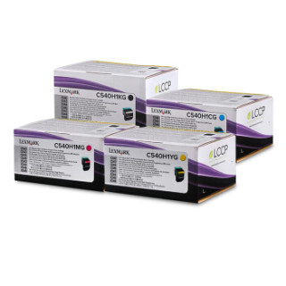 利盟(Lexmark)C540H1CG 高容量青色碳粉盒(适用C540n/X548de/dte X/C543/544dn X/C544/546dtn机型)