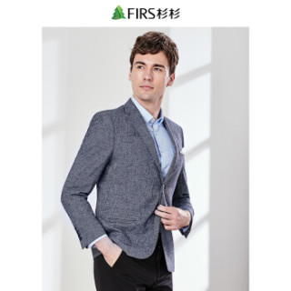 杉杉(FIRS)单西男 2019春季新款商务休闲西服 XDX8801048-1 蓝色48B(175/96B)