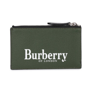 BURBERRY 博柏利 男士皮革钱包卡包 80059691 深蓝色古典绿色