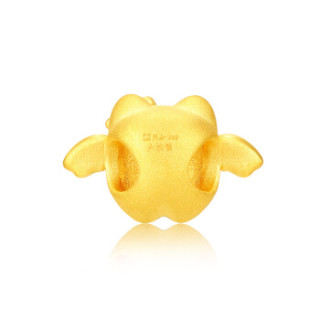 六桂福(LUK KWAI FOOK)黄金转运珠3D硬金999串珠转运珠萌趣可爱小海狮转运珠送礼送女友0.8-1.0g LGFF0007
