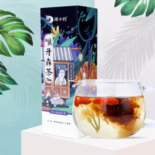 洛小白 茶叶 养生茶 胖大海菊花茶 甘草金银花枸杞贡菊茉莉花组合花草茶 润喉