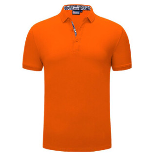 Lee Cooper 短袖POLO衫2019春季新款休闲宽松潮流翻领纯色百搭 LZ-2759 桔色 4XL