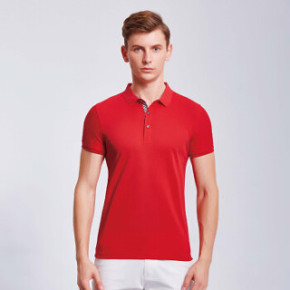Lee Cooper 短袖POLO衫2019青少年休闲翻领新款商务休闲百搭款 LZ-8016 酒红 M