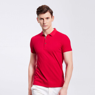 Lee Cooper 短袖POLO衫2019青少年休闲翻领新款商务休闲百搭款 LZ-8016 酒红 M
