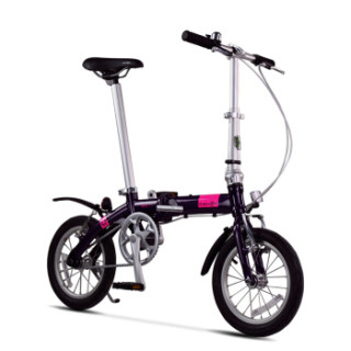 大行(DAHON)折叠自行车畅销款14寸超轻男女式迷你便携小轮单车BYA412 紫色