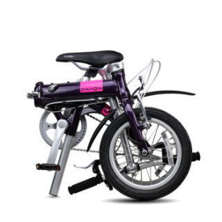 大行(DAHON)折叠自行车畅销款14寸超轻男女式迷你便携小轮单车BYA412 紫色