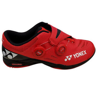 YONEX 尤尼克斯 专业比赛运动羽毛球鞋3D动力碳素双BOA包裹POWER CUSHION+ SHB-IFEX 红色 43