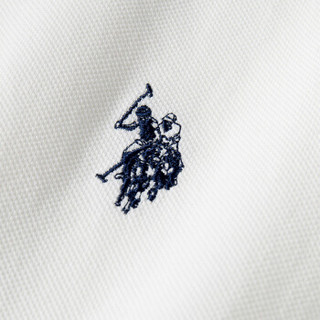 U.S. POLO ASSN. polo衫男士2019春夏新品多色纯棉潮流时尚短袖t恤1192101001 白色 M