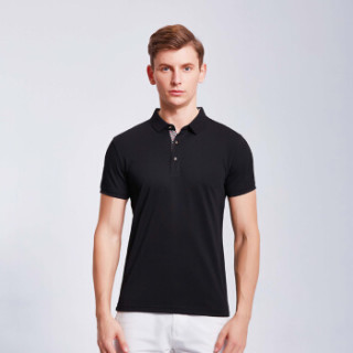 Lee Cooper 短袖POLO衫2019青少年休闲翻领新款商务休闲百搭款 LZ-8016 黑色 XL
