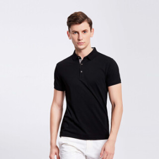 Lee Cooper 短袖POLO衫2019青少年休闲翻领新款商务休闲百搭款 LZ-8016 黑色 XL