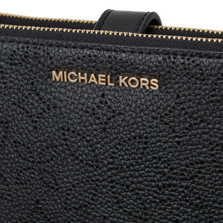 MICHAEL KORS 迈克·科尔斯 WRISTLETS系列 MK 女士黑色牛皮长款钱夹钱包 32H8GFDW4U BLACK