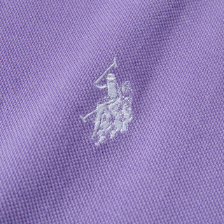 U.S. POLO ASSN. polo衫男士2019春夏新品多色纯棉潮流时尚短袖t恤1192101001 浅紫色 2XL