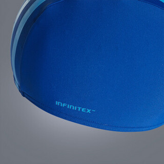 阿迪达斯adidas 泳帽 儿童柔软舒适抗氯耐用不勒头 布帽游泳帽 蓝色 DN2492