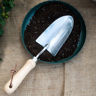 芷郁 木柄不锈钢宽铲 家庭园艺工具盆栽种花养花种菜松土铲子 家用种植工具